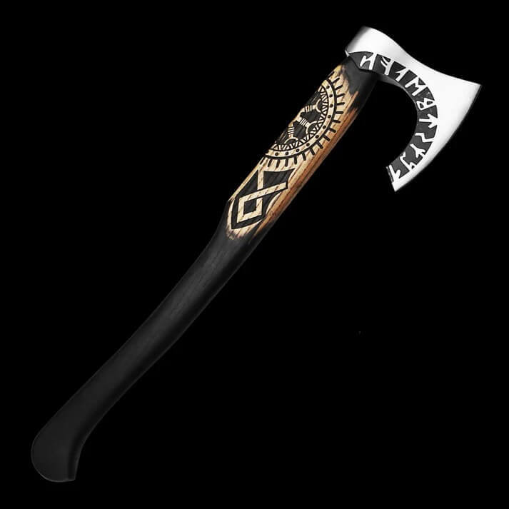 Hache Viking Noire d’Odin