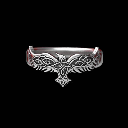 Bague Viking Corbeau Nordique